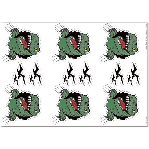 Dinosaur T-Rex Party Decoration-Activity, 8.5x11-in Sheets, Printable PDF by Birthday Direct