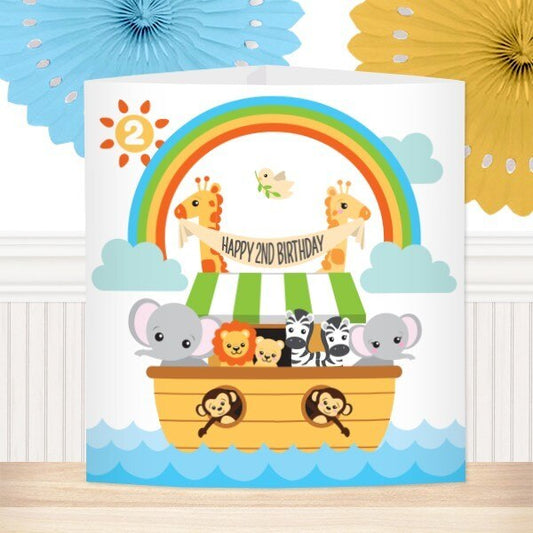 Noah's Ark 2nd Birthday Centerpiece, 8.5x11 Printable PDF by Birthday Direct