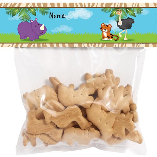 Jungle Animals Party Treat Bag Topper, Printable Digital Download by Birthday Direct