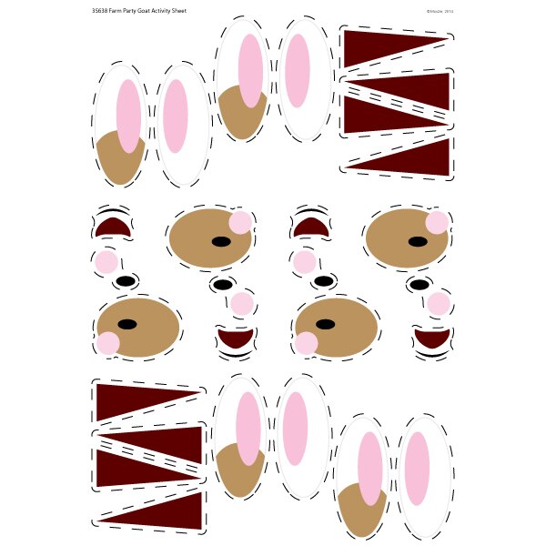 Farm Barnyard Party Decoration-Activity, 8.5x11-in Sheets, Printable PDF by Birthday Direct