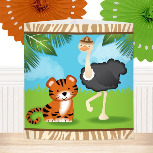 Jungle Animals Party Centerpiece, 8.5x11 Printable PDF by Birthday Direct