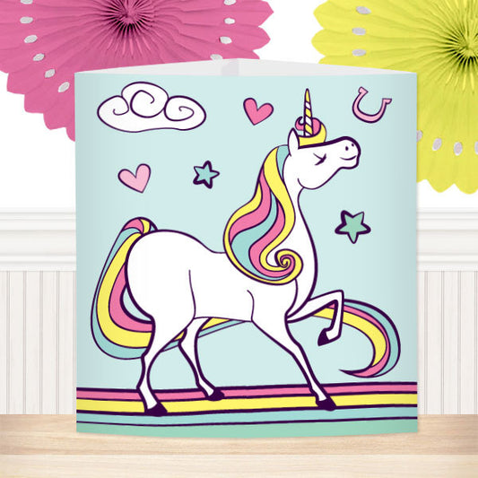 Unicorn Pony Party Centerpiece, 8.5x11 Printable PDF by Birthday Direct