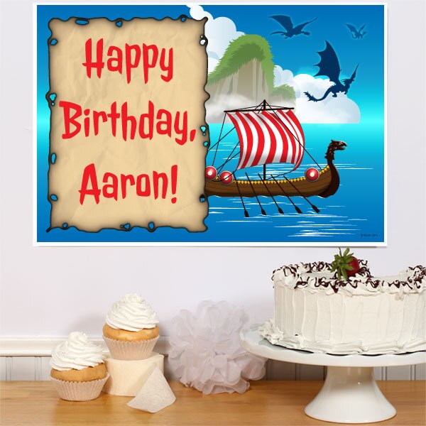 Dragon Trainer Party Sign, Editable PDF Printable by Birthday Direct