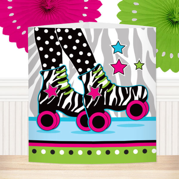 Roller Skate Party Centerpiece, 8.5x11 Printable PDF by Birthday Direct